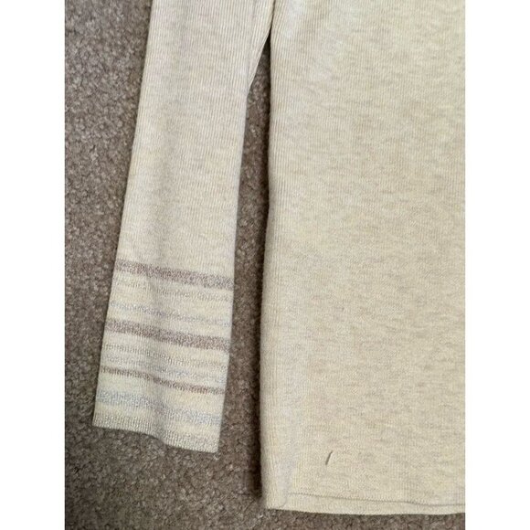 Chicos Women’s 2 Cozy Turtleneck Pullover Long Sleeve Light Sweater Ivory Tan - Picture 5 of 5